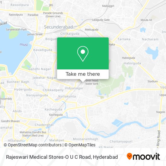 Rajeswari Medical Stores-O U C Road map