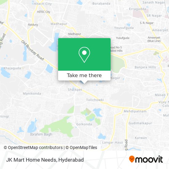 JK Mart Home Needs map