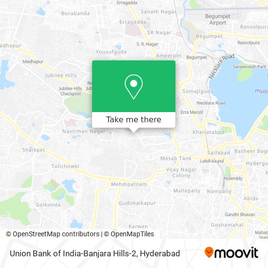 Union Bank of India-Banjara Hills-2 map