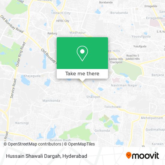Hussain Shawali Dargah map