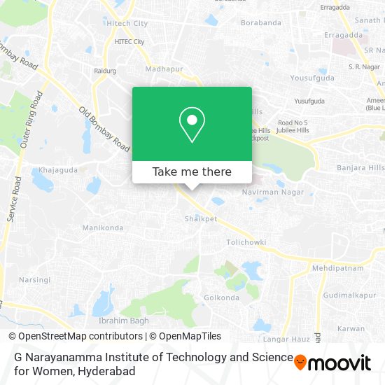 G Narayanamma Institute of Technology and Science for Women map