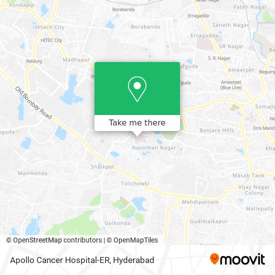 Apollo Cancer Hospital-ER map