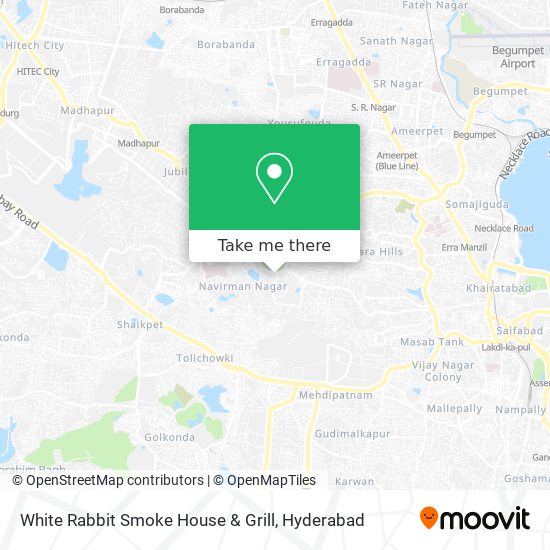 White Rabbit Smoke House & Grill map