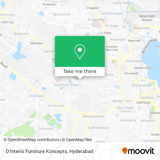 D'Interio Furniture Koncepts map