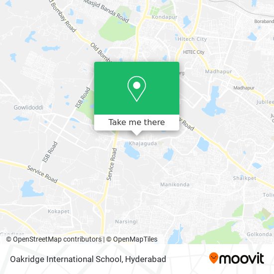 Oakridge International School map