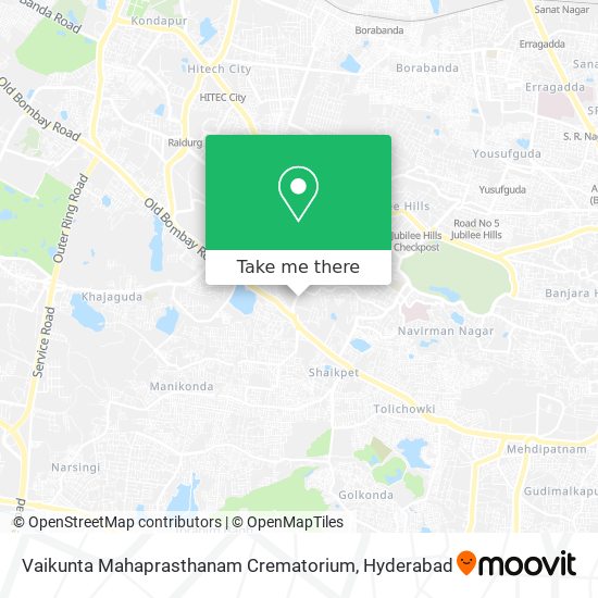Vaikunta Mahaprasthanam Crematorium map