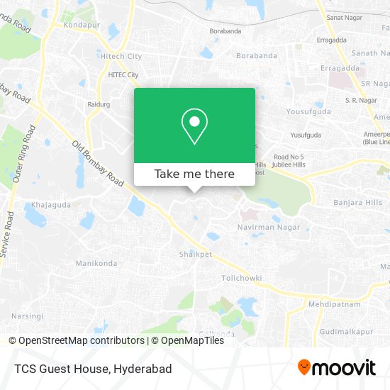 TCS Guest House map