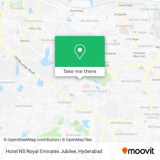 Hotel NS Royal Emirates Jubilee map