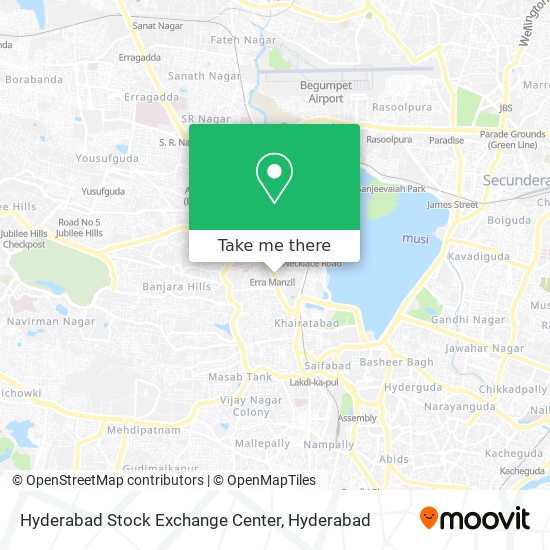 Hyderabad Stock Exchange Center map