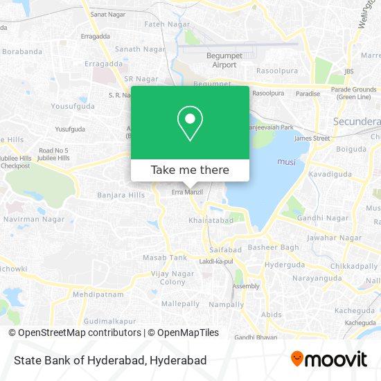 State Bank of Hyderabad map
