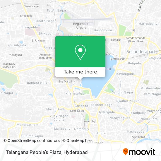 Telangana People's Plaza map