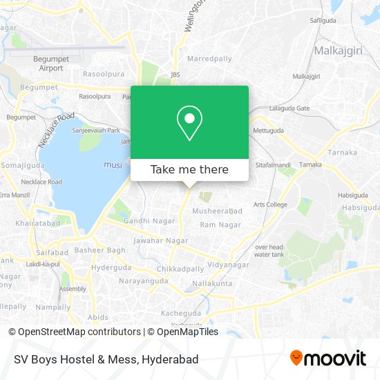 SV Boys Hostel & Mess map
