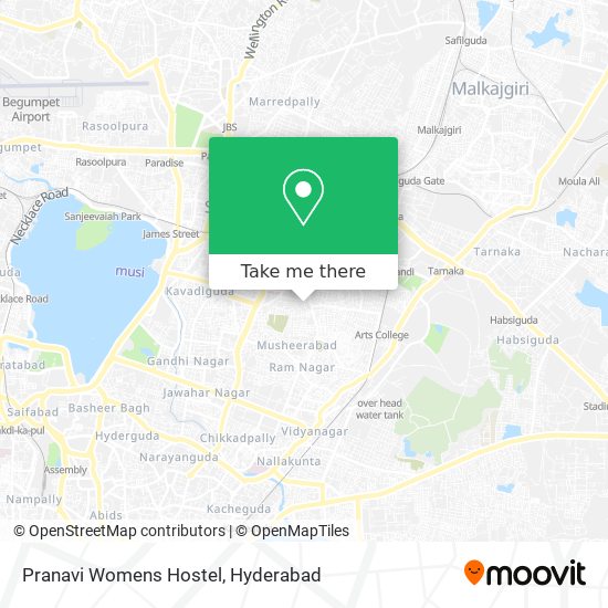 Pranavi Womens Hostel map