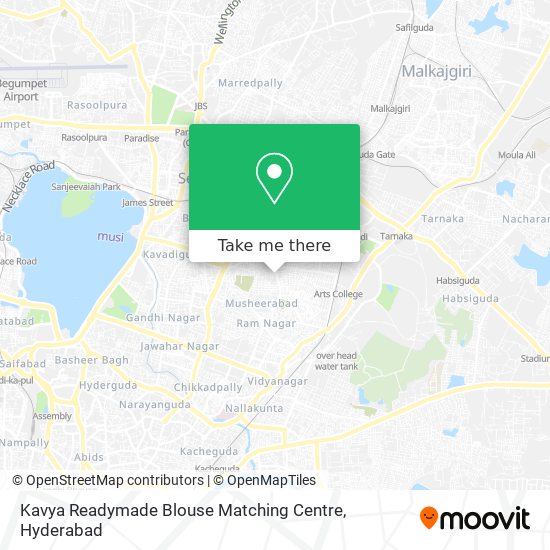 Kavya Readymade Blouse Matching Centre map