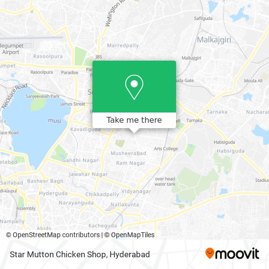 Star Mutton Chicken Shop map