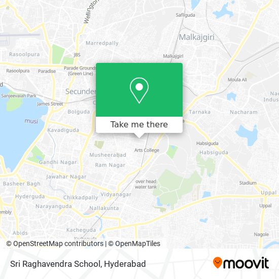 Sri Raghavendra School map
