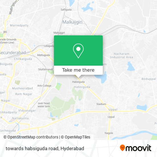 towards habsiguda road map