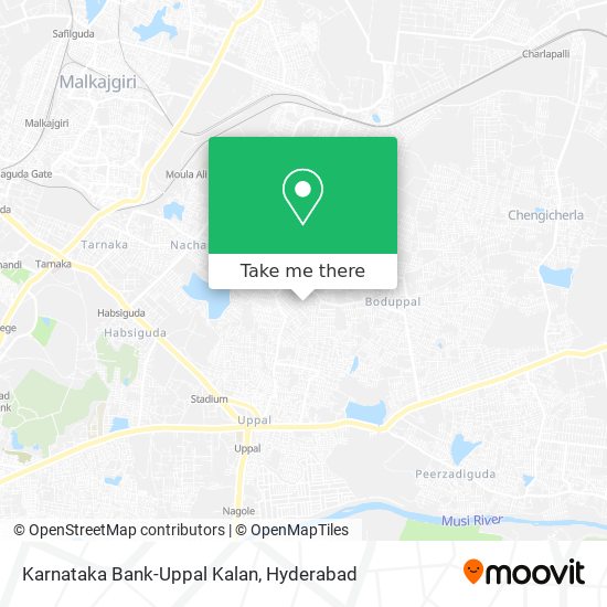 Karnataka Bank-Uppal Kalan map