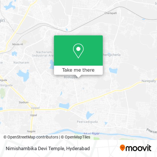 Nimishambika Devi Temple map