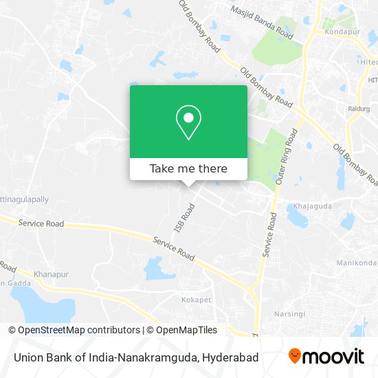 Union Bank of India-Nanakramguda map