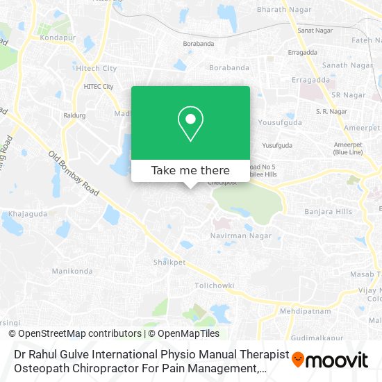 Dr Rahul Gulve International Physio Manual Therapist Osteopath Chiropractor For Pain Management map