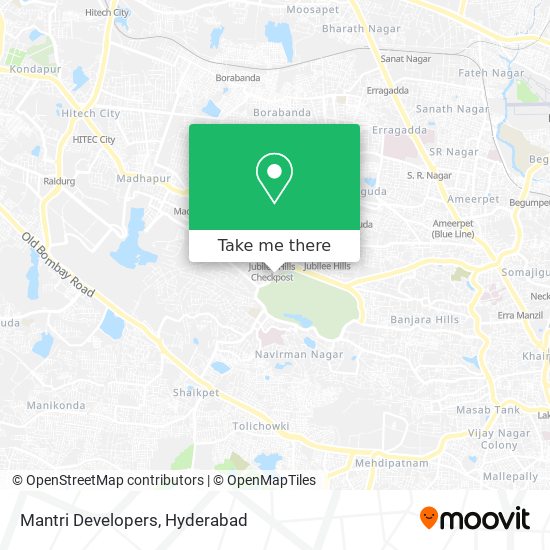 Mantri Developers map