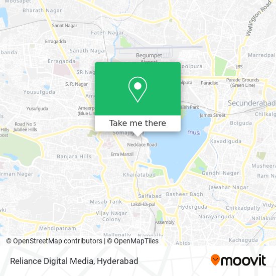 Reliance Digital Media map