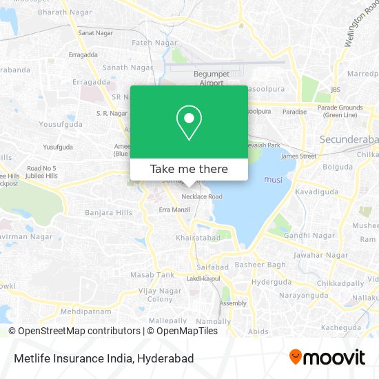 Metlife Insurance India map