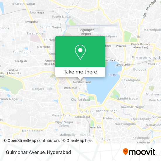 Gulmohar Avenue map