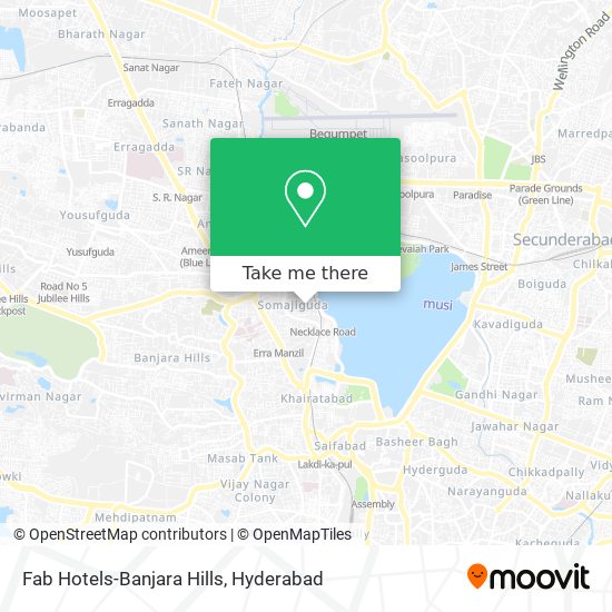 Fab Hotels-Banjara Hills map