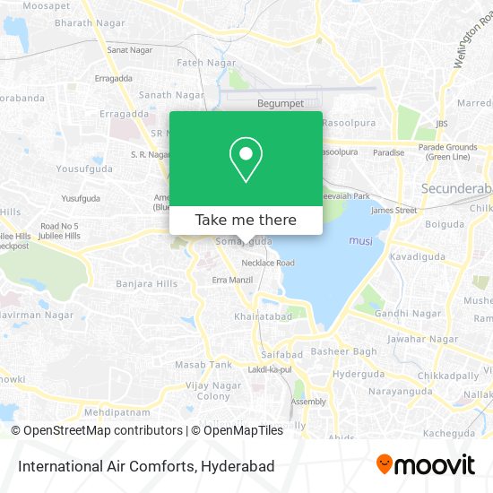 International Air Comforts map