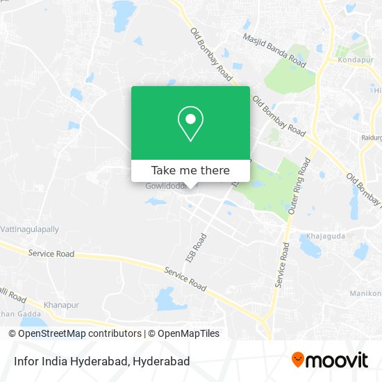 Infor India Hyderabad map