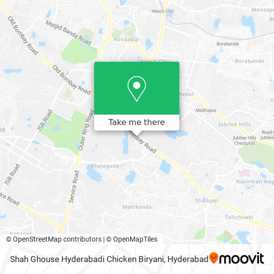 Shah Ghouse Hyderabadi Chicken Biryani map