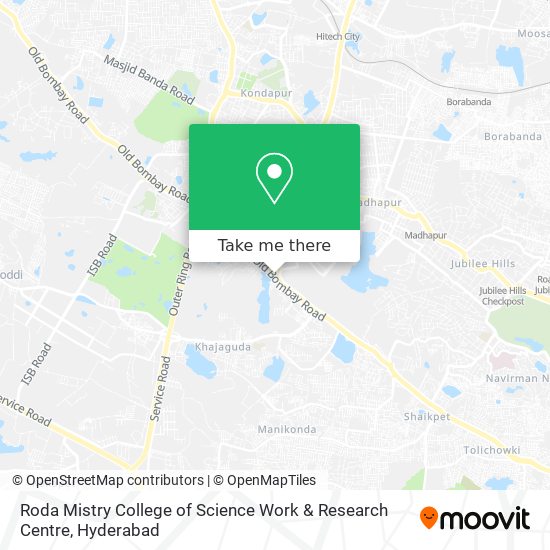 Roda Mistry College of Science Work & Research Centre map