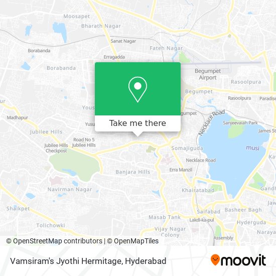 Vamsiram's Jyothi Hermitage map