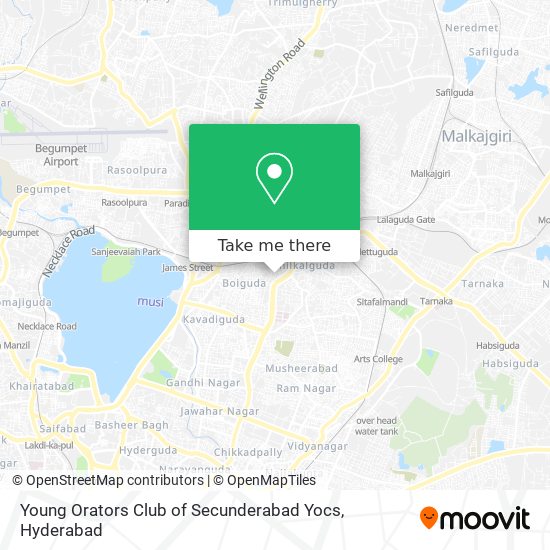 Young Orators Club of Secunderabad Yocs map