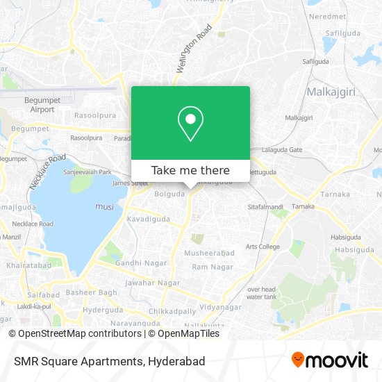SMR Square Apartments map
