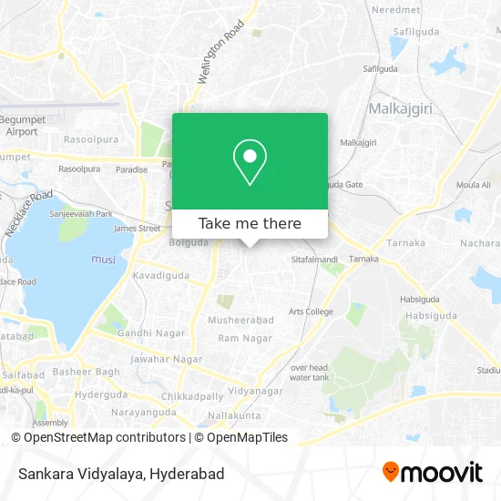 Sankara Vidyalaya map