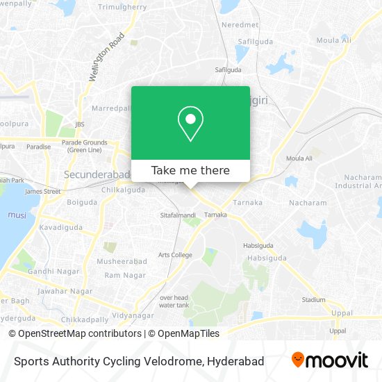 Sports Authority Cycling Velodrome map