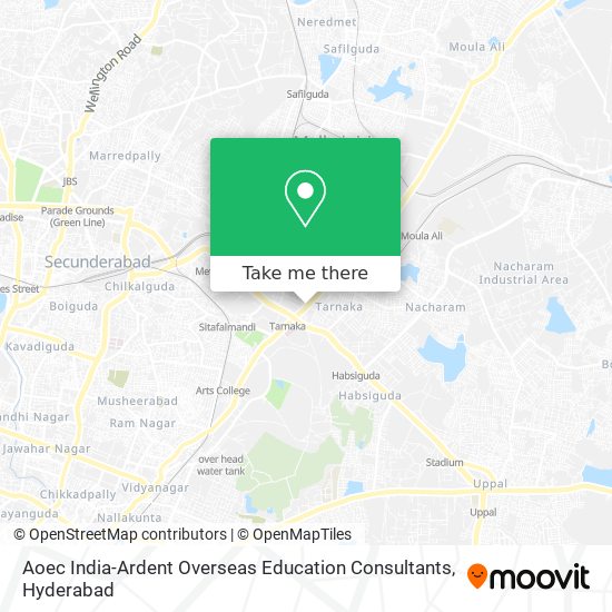 Aoec India-Ardent Overseas Education Consultants map