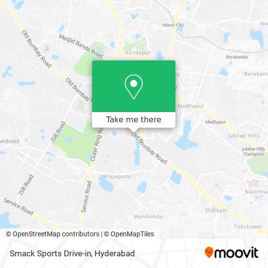 Smack Sports Drive-in map