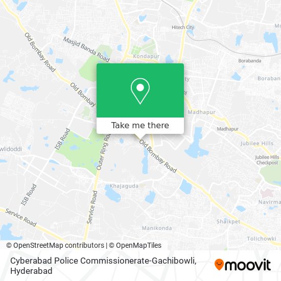 Cyberabad Police Commissionerate-Gachibowli map