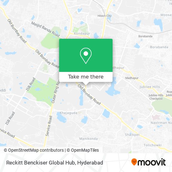 Reckitt Benckiser Global Hub map