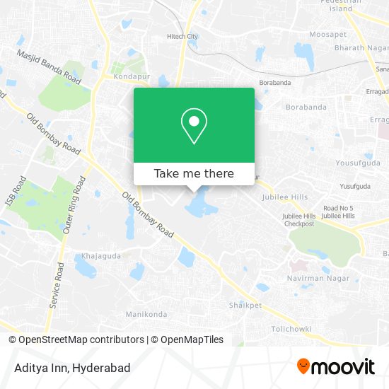 Aditya Inn map