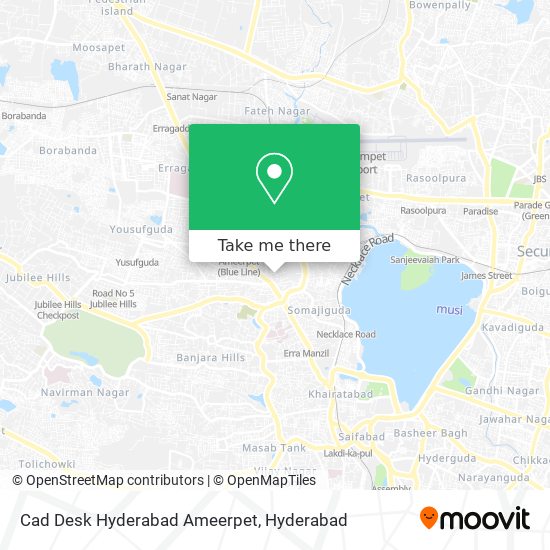 Cad Desk Hyderabad Ameerpet map