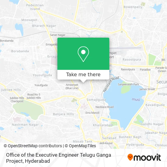 Office of the Executive Engineer Telugu Ganga Project map