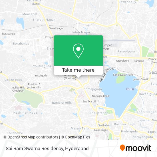 Sai Ram Swarna Residency map