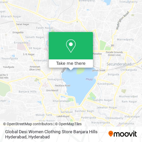 Global Desi Women Clothing Store Banjara Hills Hyderabad map