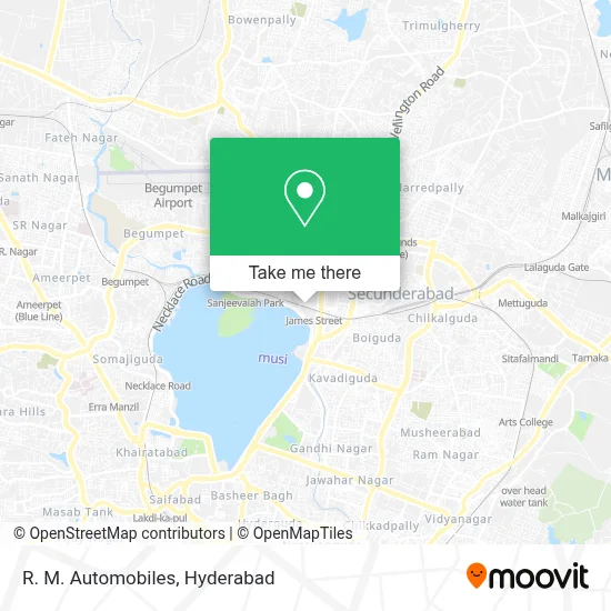 R. M. Automobiles map