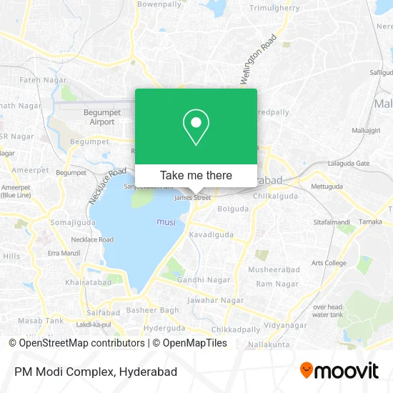 PM Modi Complex map